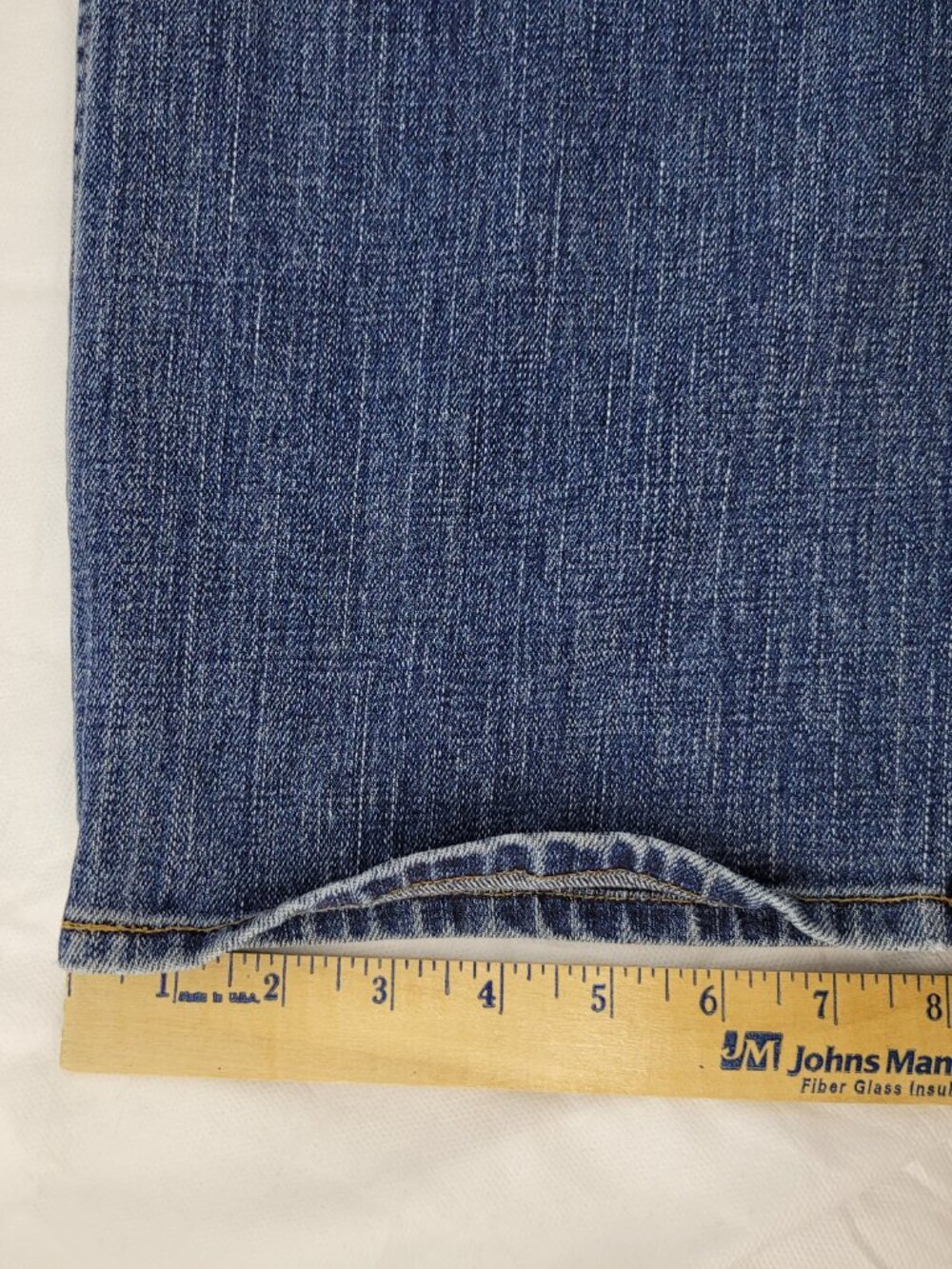 GAP Low Rise Capri Stretch Jeans Women's 16 Blue Cuffed Crop Pockets Vintage Y2K - Picture 8 of 12